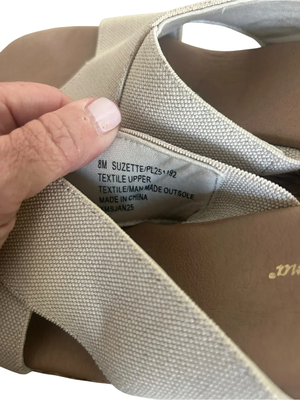 Tommy Bahama Neutral Espadrille Wedge Slide Sandals - Beige size 8